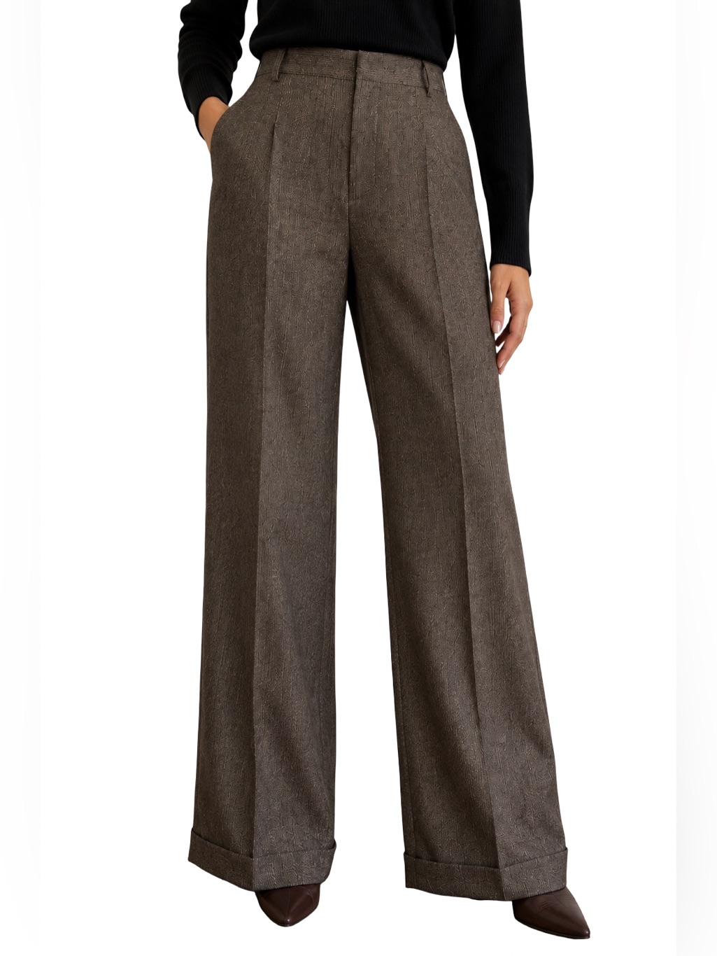 Zanella Hepburn Bis 100% Virgin Wool Tailored Trousers Size 10 Made In Italy